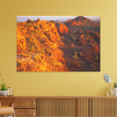 赤32x48の崖 キャンバスプリント (インサイチュ (リビング))