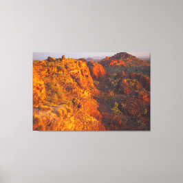 赤32x48の崖 キャンバスプリント