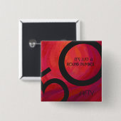 赤50十年の誕生日 缶バッジ (正面&裏面)