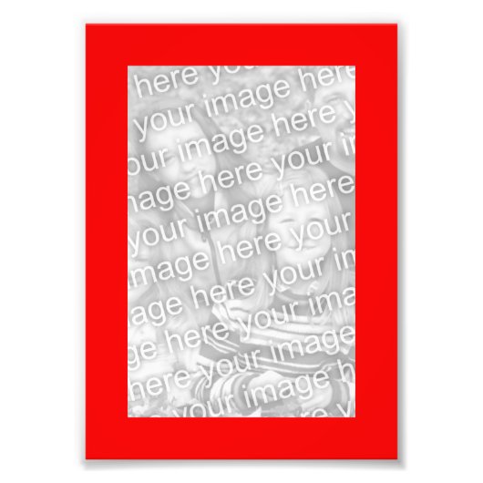 赤5x7フレームフォト フォトプリント            (正面)