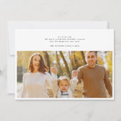 赤6モダンフォト数々のコラージュのメリークリスマス シーズンカード (裏面)