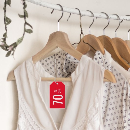 赤70%ディスカウント販売の製品価格ラベル ギフトタグ