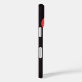 赤8ボールビリヤード電話ケースタイリッシュス – はっきりした & Case-Mate iPhoneケース (裏面 / 右)