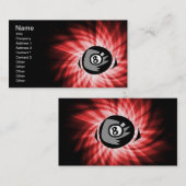 赤8ボール 名刺 (正面/裏面)