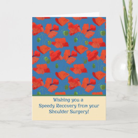 赤(あか)野(のう)のケシが肩(かた)の手術カードを手に入れる カード (正面)