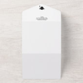 赤 お祝いしよう 卒業生 フォト QR RSVP オールインワン招待状 (外側)