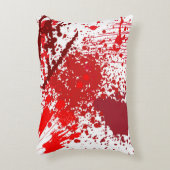 赤（ばちゃばちゃ）跳ねるおもしろい アクセントクッション (正面(垂直))