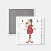 赤_エンジェル磁石 マグネット (正面/裏面)