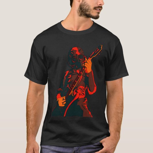 赤/オレンジのグール Tシャツ (正面)