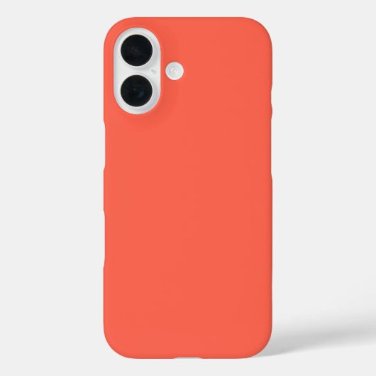 赤 – オレンジ無地の色 – 2025トレンドシェード Case-Mate iPhoneケース (裏面)