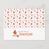 赤&オレンジ糸チキンチャンピオンハガキ ポストカード (正面)