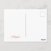 赤&オレンジ糸チキンチャンピオンハガキ ポストカード (裏面)