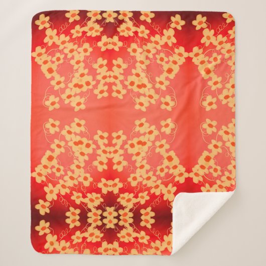 赤（オレンジ色） シェルパブランケット (正面)
