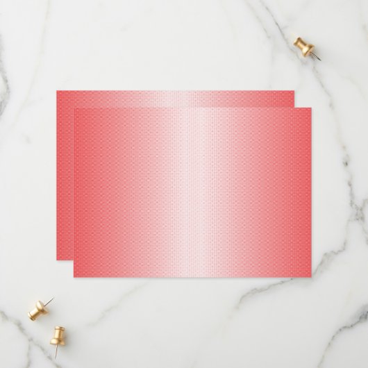 赤、オレンジ、およびピンクのブラシストロークがブレンドされる セーブザデート (正面/裏面インサイチュ)