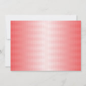 赤、オレンジ、およびピンクのブラシストロークがブレンドされる セーブザデート (裏面)