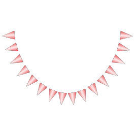 赤、オレンジ、およびピンクのブラシストロークがブレンドされる バンティングフラッグ