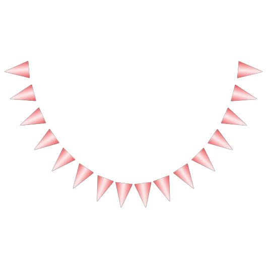 赤、オレンジ、およびピンクのブラシストロークがブレンドされる バンティングフラッグ (全)