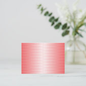 赤、オレンジ、およびピンクのブラシストロークがブレンドされる プレイスカード (スタンド正面)