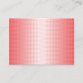 赤、オレンジ、およびピンクのブラシストロークがブレンドされる プレイスカード (正面)