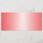 赤、オレンジ、およびピンクのブラシストロークがブレンドされる メニュー (正面)