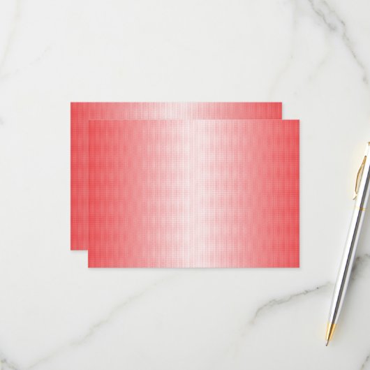 赤、オレンジ、およびピンクのブラシストロークがブレンドされる 出欠カード (正面/裏面インサイチュ)