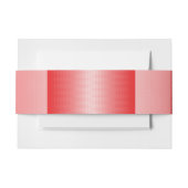 赤、オレンジ、およびピンクのブラシストロークがブレンドされる 招待状ベリーバンド (正面例)