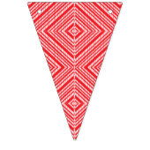 赤、オレンジ、およびpを特徴とする対称パターン バンティングフラッグ (第2の旗)