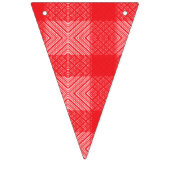 赤、オレンジ、およびpを特徴とする対称パターン バンティングフラッグ (第1の旗)