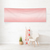 赤、オレンジ、ピンクの筆跡が混ざり合う 横断幕 (インサイチュ)