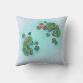 赤、オレンジ、白のコイ クッション (裏面)