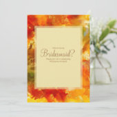 赤、オレンジ、金ゴールド、大理石(招待状) セーブザデート (スタンド正面)