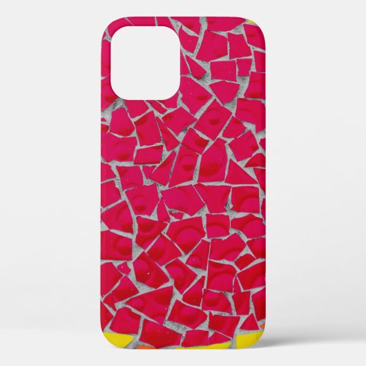 赤、オレンジ、黄のアートワーク Case-Mate iPhoneケース (裏面)