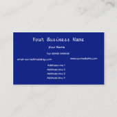 赤、オレンジ、黄色のインフェルノ抽象芸術名刺 名刺 (裏面)