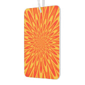 赤、オレンジ、黄色のバースト模様エアーフレッシュナー カーエアーフレッシュナー (左)