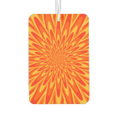 赤、オレンジ、黄色のバースト模様エアーフレッシュナー カーエアーフレッシュナー (裏面)