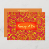 赤、オレンジ、黄色のポストカード ポストカード (正面/裏面)