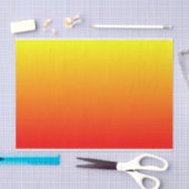 赤、オレンジ、黄色の水色のグラデーション 薄葉紙 (クラフト)
