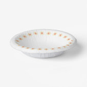 赤、オレンジ、黄色の涙滴 ペーパーボウル (傾斜あり)