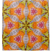 赤、オレンジ、黄色の禁忌 シャワーカーテン (正面)