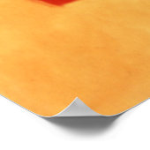 赤、オレンジ、黄色 ポスター (角)