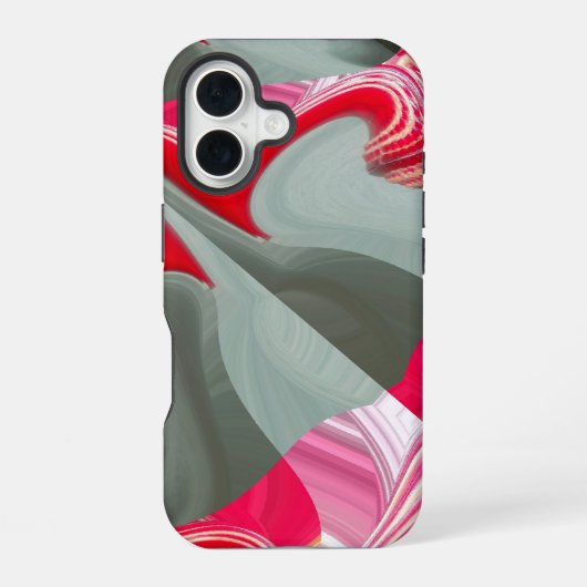 赤 カスタマイズ製品 iPhone 16ケース (裏面)