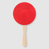 赤、カッコいい、ユニーク、トレンディー、都市幾何学デザイン ハンドファン (正面)