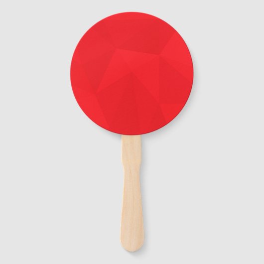 赤、カッコいい、ユニーク、トレンディー、都市幾何学デザイン ハンドファン (正面)