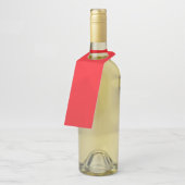 赤、カッコいい、ユニーク、トレンディー、都市幾何学デザイン ボトルネックタグ (アングル)