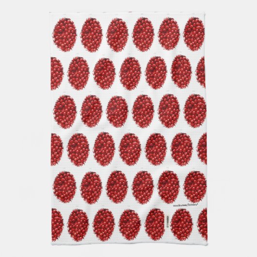 赤 キッチンタオル (縦)