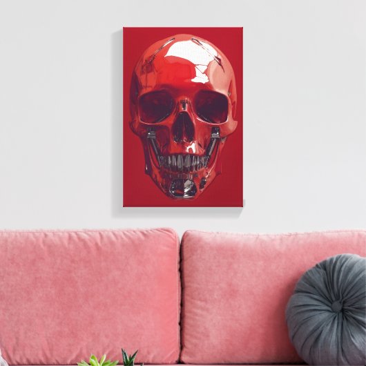 赤 キャンバスプリント (インサイチュ (リビング))