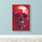 赤 キャンバスプリント (インサイチュ (ウッドフロア))