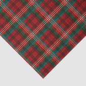 赤、クリーム、緑のクリスマスプレッドパターン 薄葉紙 (詳細)