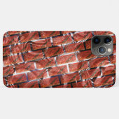 赤、グリッドまたはレンガ効果に泡、明るい Case-Mate iPhoneケース (裏面(横))