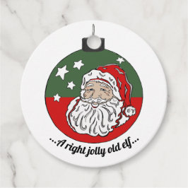 赤/グリーンサンタ フェイバータグ